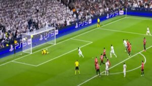 Real Madrid vs AC Milan champion's league match, Vini took penalty